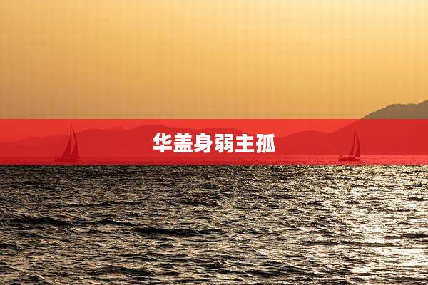 华盖身弱主孤