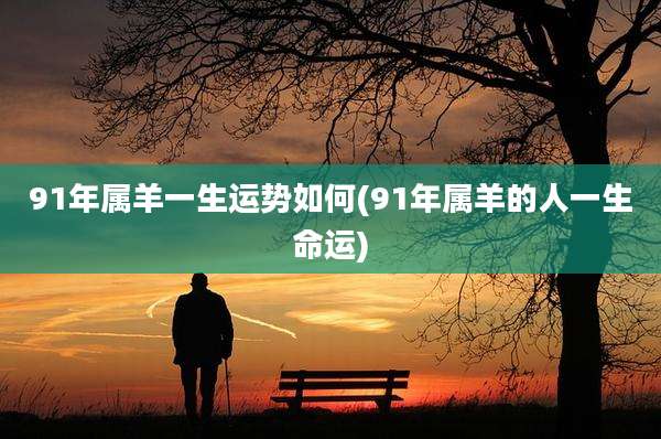91年属羊一生运势如何(91年属羊的人一生命运)