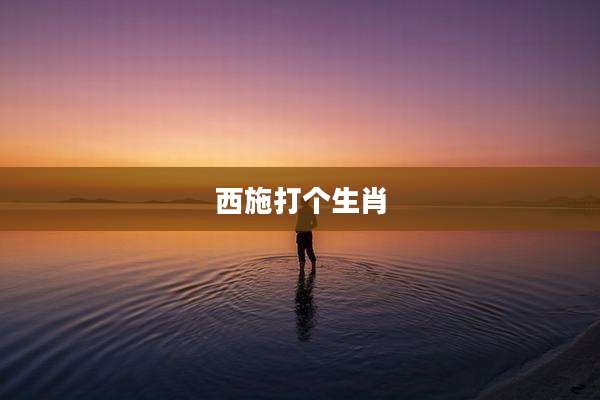 西施打个生肖