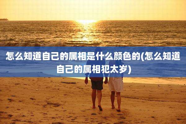 怎么知道自己的属相是什么颜色的(怎么知道自己的属相犯太岁)