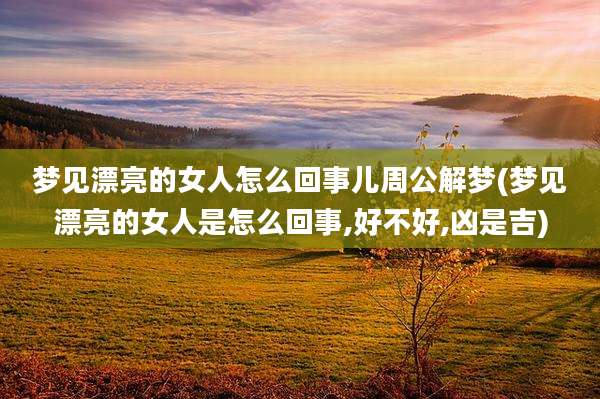 梦见漂亮的女人怎么回事儿周公解梦(梦见漂亮的女人是怎么回事,好不好,凶是吉)
