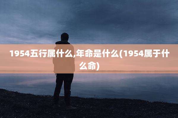 1954五行属什么,年命是什么(1954属于什么命)