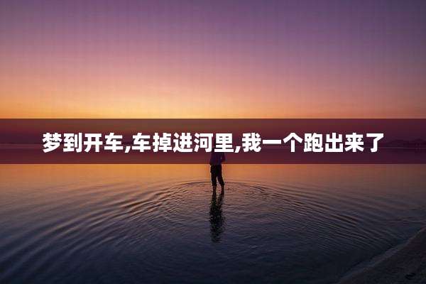 梦到开车,车掉进河里,我一个跑出来了