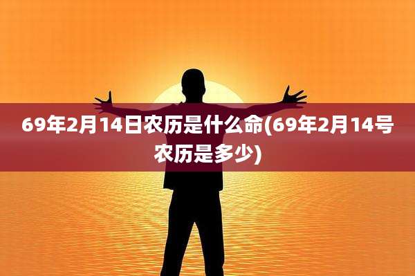 69年2月14日农历是什么命(69年2月14号农历是多少)