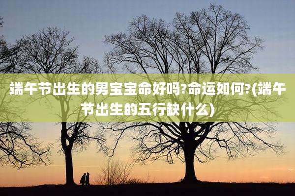 端午节出生的男宝宝命好吗?命运如何?(端午节出生的五行缺什么)