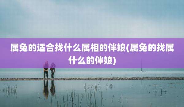 属兔的适合找什么属相的伴娘(属兔的找属什么的伴娘)