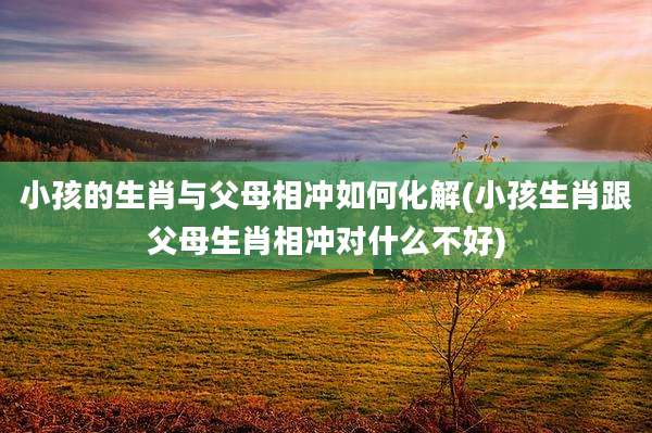 小孩的生肖与父母相冲如何化解(小孩生肖跟父母生肖相冲对什么不好)