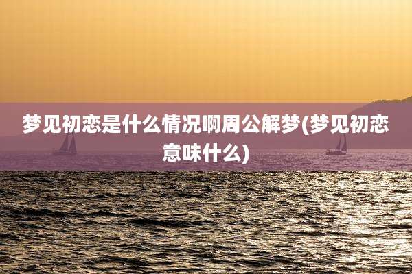 梦见初恋是什么情况啊周公解梦(梦见初恋意味什么)