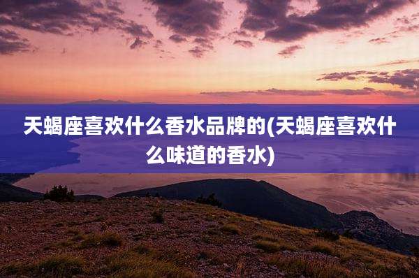 天蝎座喜欢什么香水品牌的(天蝎座喜欢什么味道的香水)