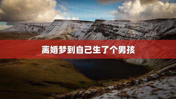 离婚梦到自己生了个男孩