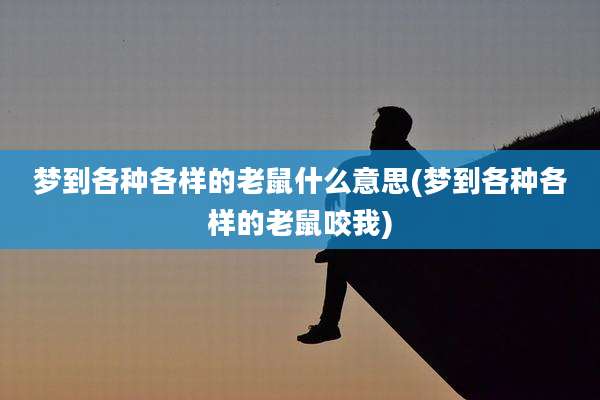 梦到各种各样的老鼠什么意思(梦到各种各样的老鼠咬我)
