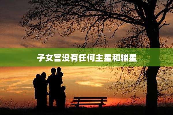 子女宫没有任何主星和辅星