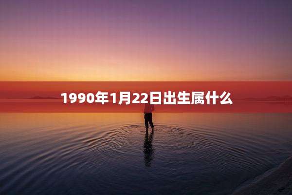 1990年1月22日出生属什么