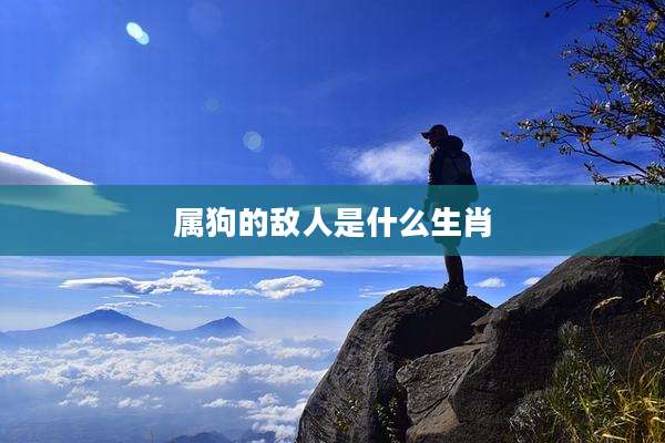 属狗的敌人是什么生肖
