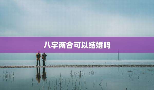 八字两合可以结婚吗