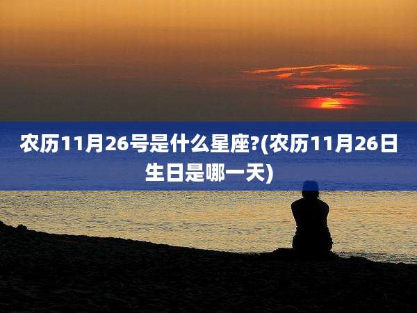 农历11月26号是什么星座?(农历11月26日生日是哪一天)