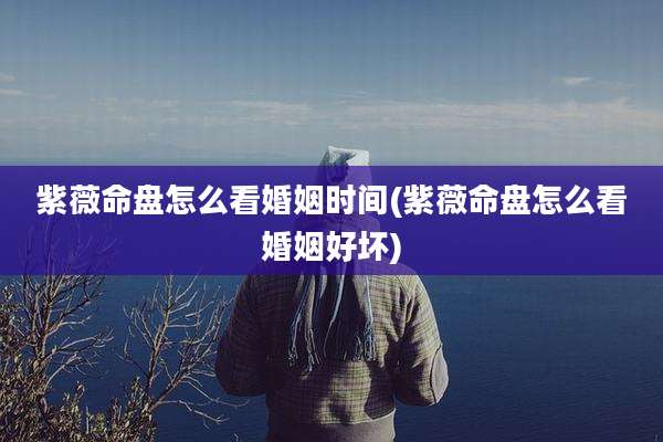 紫薇命盘怎么看婚姻时间(紫薇命盘怎么看婚姻好坏)