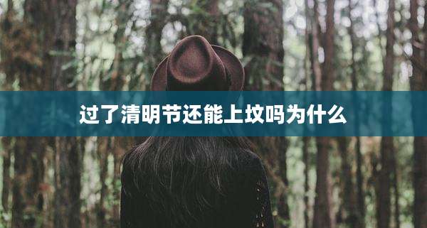 过了清明节还能上坟吗为什么