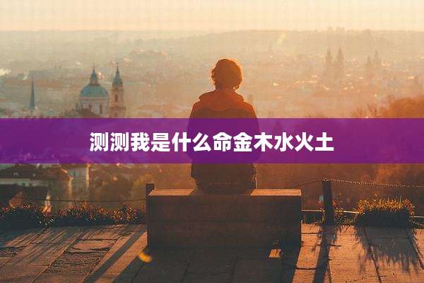 测测我是什么命金木水火土