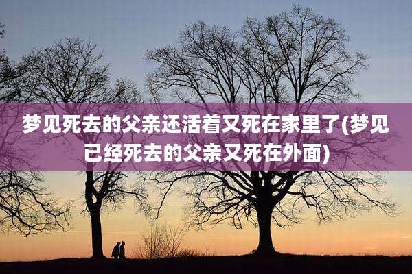 梦见死去的父亲还活着又死在家里了(梦见已经死去的父亲又死在外面)