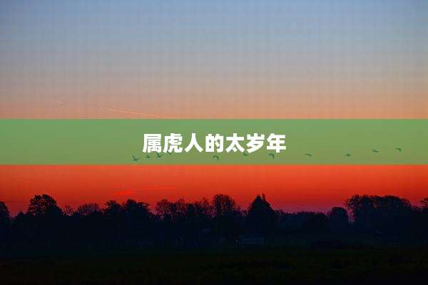 属虎人的太岁年
