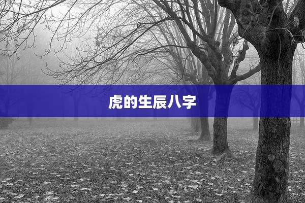 虎的生辰八字