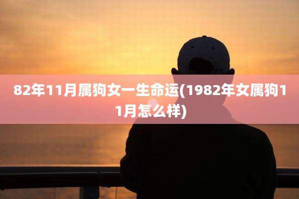82年11月属狗女一生命运(1982年女属狗11月怎么样)
