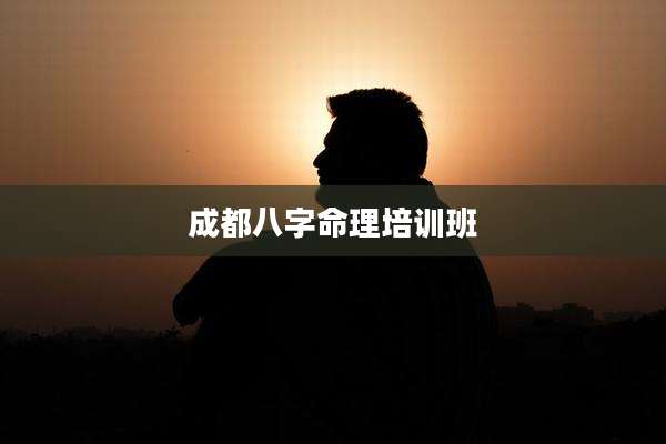 成都八字命理培训班