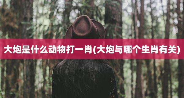 大炮是什么动物打一肖(大炮与哪个生肖有关)