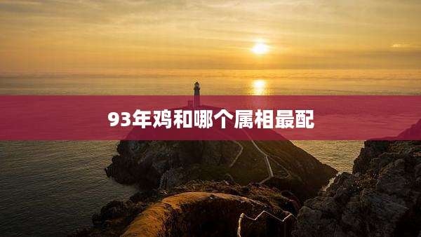 93年鸡和哪个属相最配