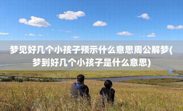 梦见好几个小孩子预示什么意思周公解梦(梦到好几个小孩子是什么意思)