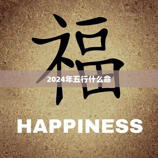 2024年五行什么命