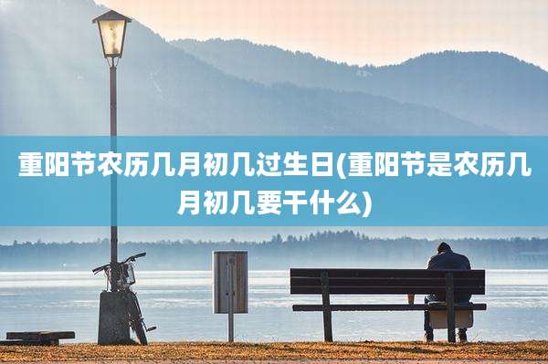 重阳节农历几月初几过生日(重阳节是农历几月初几要干什么)