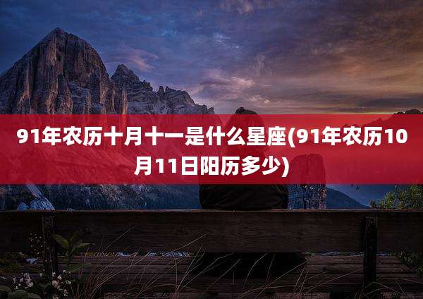 91年农历十月十一是什么星座(91年农历10月11日阳历多少)