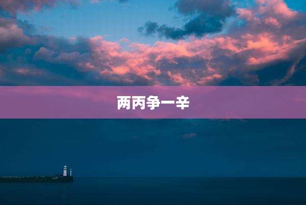 两丙争一辛