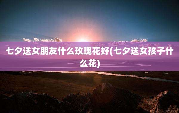 七夕送女朋友什么玫瑰花好(七夕送女孩子什么花)
