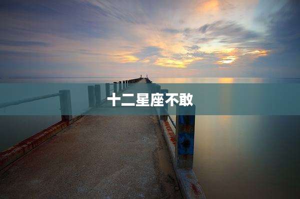 十二星座不敢