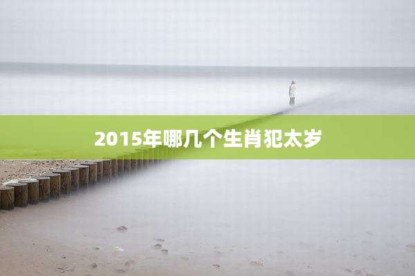 2015年哪几个生肖犯太岁