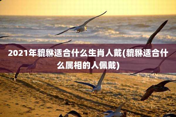 2021年貔貅适合什么生肖人戴(貔貅适合什么属相的人佩戴)