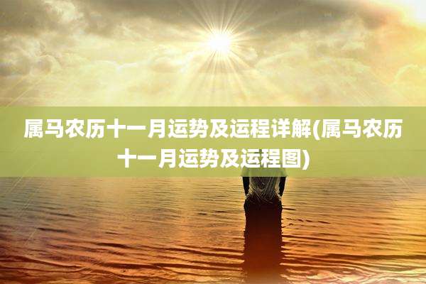 属马农历十一月运势及运程详解(属马农历十一月运势及运程图)