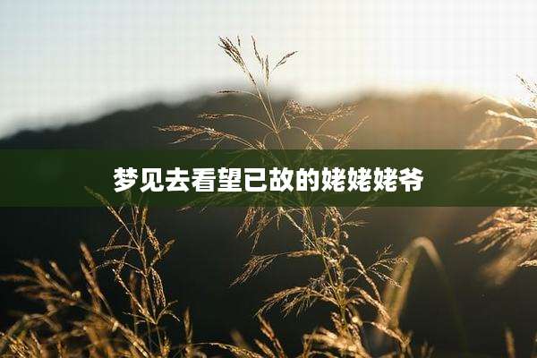 梦见去看望已故的姥姥姥爷