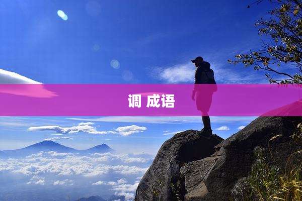 调 成语