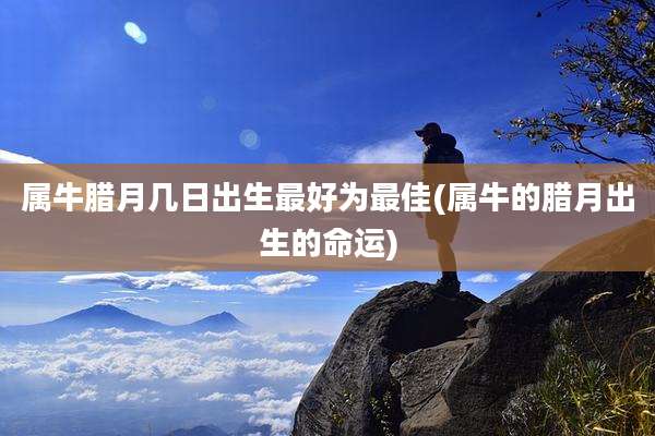 属牛腊月几日出生最好为最佳(属牛的腊月出生的命运)