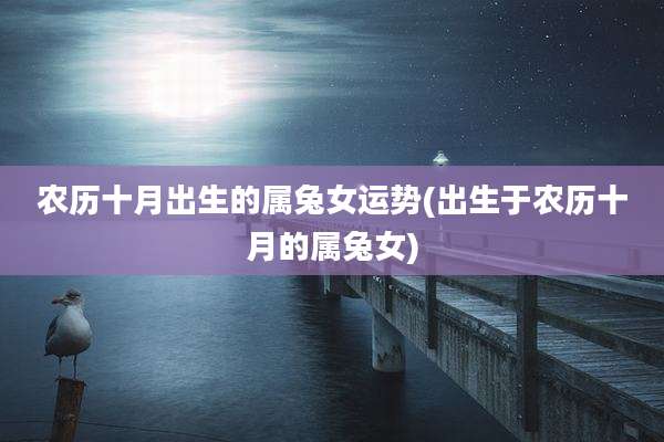 农历十月出生的属兔女运势(出生于农历十月的属兔女)