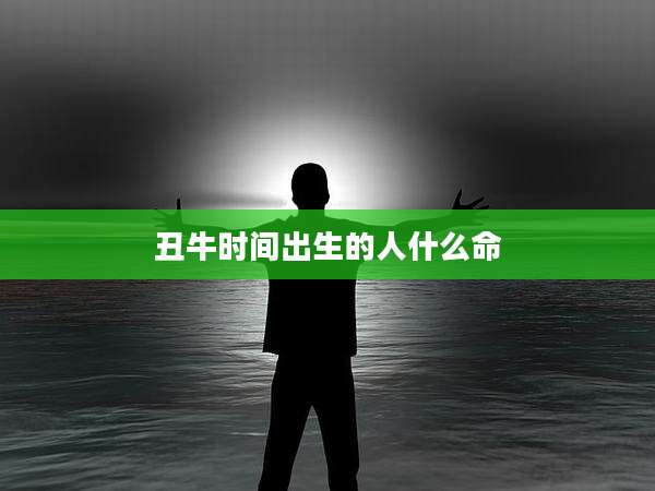 丑牛时间出生的人什么命