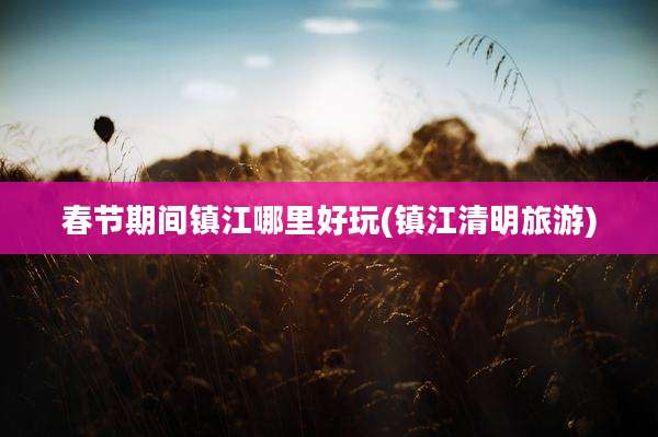春节期间镇江哪里好玩(镇江清明旅游)