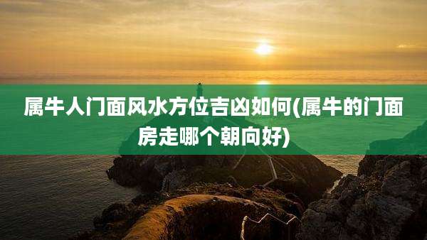 属牛人门面风水方位吉凶如何(属牛的门面房走哪个朝向好)