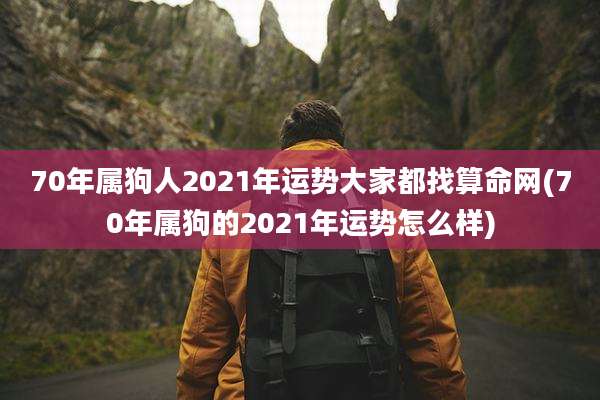 70年属狗人2021年运势大家都找算命网(70年属狗的2021年运势怎么样)
