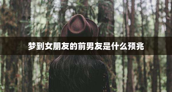 梦到女朋友的前男友是什么预兆