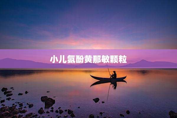 小儿氨酚黄那敏颗粒